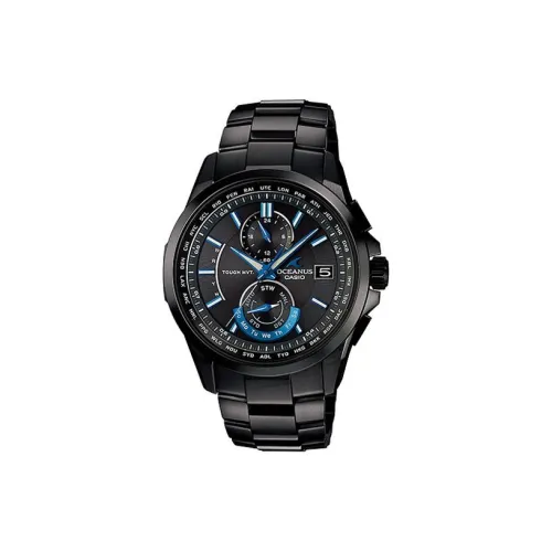 CASIO Автоматический Механический Механизм Мужские Часы OCEANUS 42,2 мм Черные