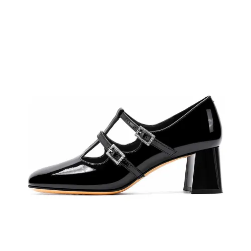 ELLE Грубый каблук Туфли Мэри Джейн 5,5 см Женские