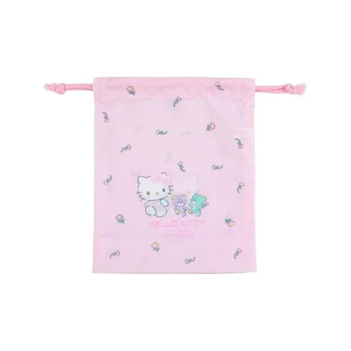 Санрио Полиэстер Шнурок Сумка для хранения Трумпет Детский Розовый