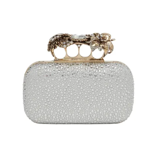 Alexander McQueen Кристальный клатч Женское серебро