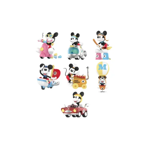 52TOYS X Disney Микки маус Готовый к поездке Слепые коробки Один Mystery Коробка Целая коробка 6 шт