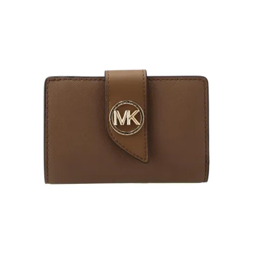 MICHAEL KORS Greenwich Кошелек из коровьей кожи среднего размера женский кожа коричневый