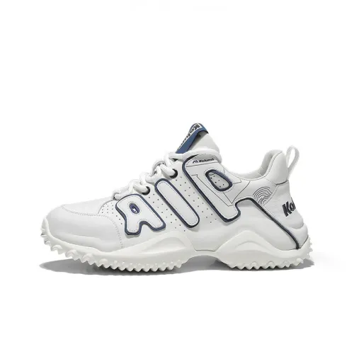 KOLUMB Амортизация Износостойкие Низкие Кеды Мужские Белые и Синие