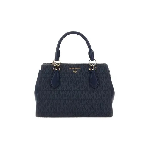 MICHAEL KORS Marilyn Полиэстер Холст Полиуретан Через плечо Одно плечо Сумка Маленькая Женская Синяя