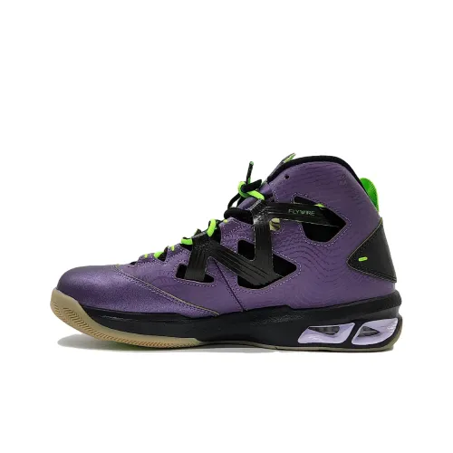 Jordan Melo M9 All Star Anthony Амортизация Износостойкие Высокие Баскетбольные Кроссовки Мужские Черные Фиолетовые Выпуск 2024