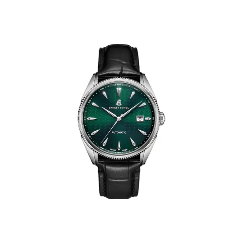 ERNEST BOREL Автоматический Механический Механизм Мужские Часы 40mm*11mm Зеленый