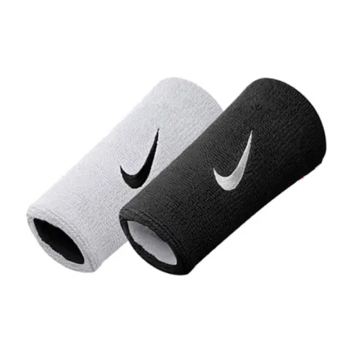 nike Хлопок Наручные повязки Мужской Черный Белый