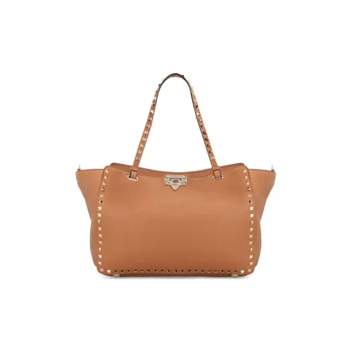 Valentino Garavani Rockstud Телячья кожа Одно плечо Сумка Средний Женский Апельсин