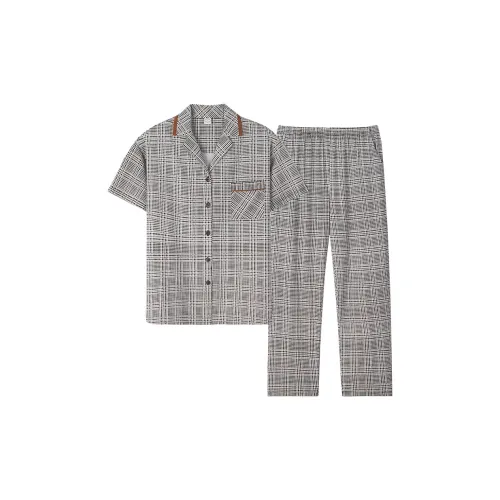 Sha Qian Пижамный комплект Летний Женский Черный