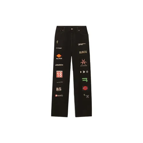 BALENCIAGA Черные Унисекс Джинсы