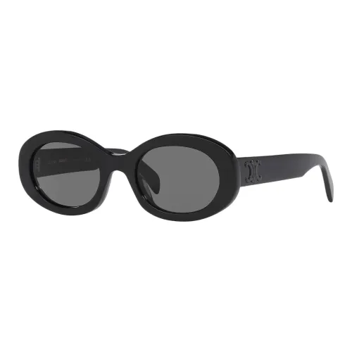 CELINE Ацетат OVAL SUNGLASSES Женские Черный