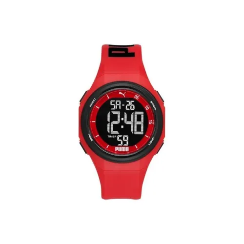 PUMA Кварцевый механизм Мужские часы 45 мм Черный