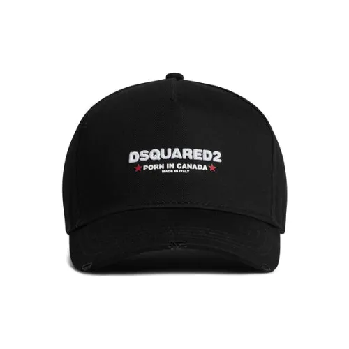DSQUARED 2 Хлопок Бейсболки Мужские Черные