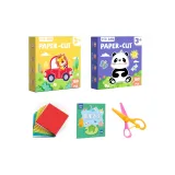 【Узор Комплект】Жизнь + Животные + 120 Однотонных цветов + Книга оригами + Ножницы