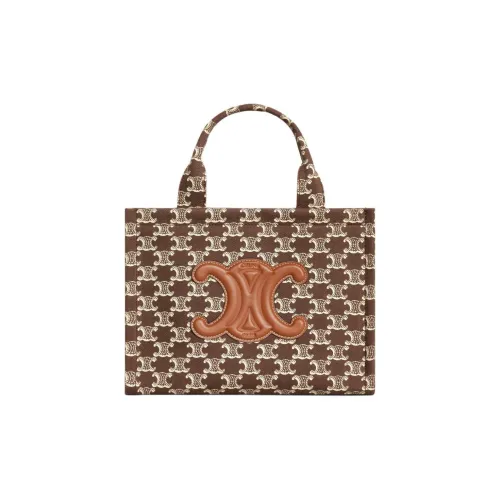 CELINE Cabas Thais Ткань с коровья кожа обметка тоут сумка сумка для покупок сумка через плечо маленькая сумка