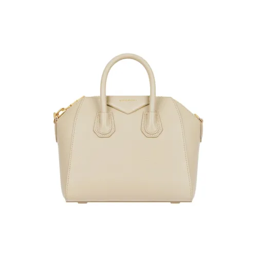 GIVENCHY Antigona Рельефная Телячья Кожа Сумка через плечо Сумка Мини Женская Естественный Бежевый