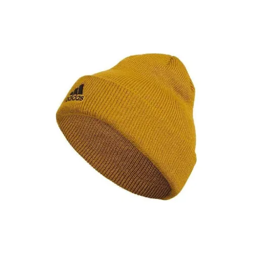 Adidas Шапки-бини из акрилового волокна Мужские Желтые
