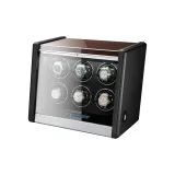 [Коллекция Zhenze] Эбони с текстурой «6 отделений для часов»