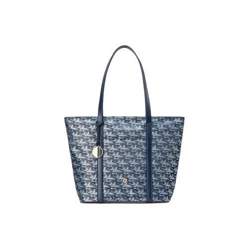 SAMSONITE LIBRA 2,0 Жаккардовая ткань Сумка-тоут Сумка через плечо Женская Синяя с принтом