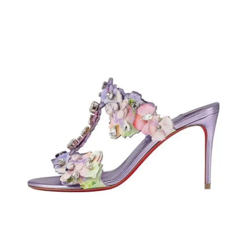 CL Повседневные тапочки 8,5 см женские фиолетовые