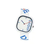 Белый циферблат, полностью белый ремешок