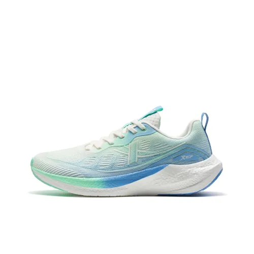 XTEP Dynamic Foam SS Беговые кроссовки Низкий верх Флуоресцентный Светло-синий Зеленый/Каролина Синий Мужской