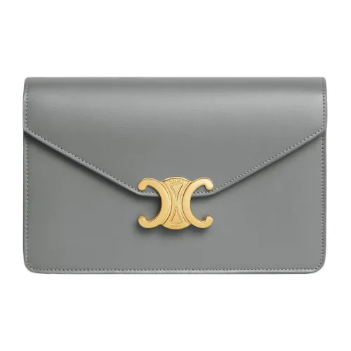 CELINE Margo Яркий Телячья кожа Кошелек Женские Цинковый