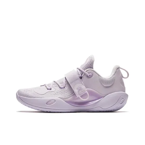 ANTA Splash 6LITE Амортизация Износостойкие Низкие Баскетбольные Кроссовки Мужские Фиолетовые