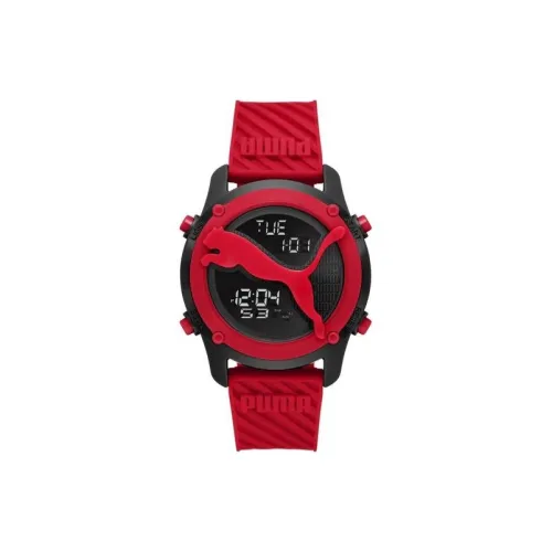 PUMA Кварцевый механизм Мужские часы 44 мм Черный