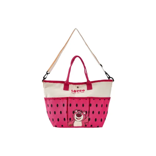 Disney Lotso Collection Toy Story Collection Холст Сумка через плечо Холст Сумка Обычная Сумка Женская Розовая Красная Синяя