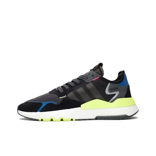 Adidas Originals Nite Jogger Амортизация Износостойкий Низкий Топ Повседневная Обувь Унисекс Черный Синий