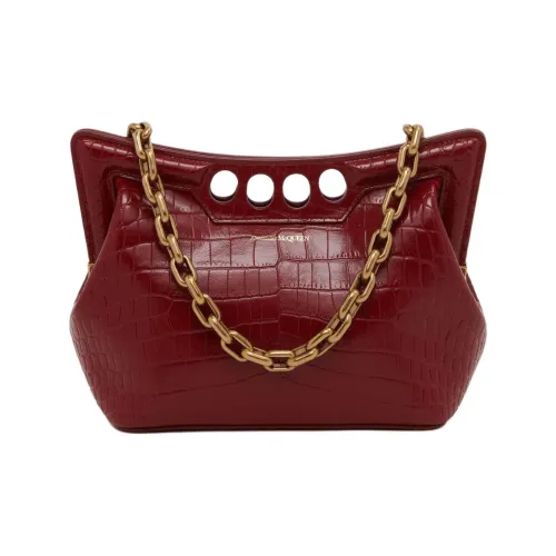 Alexander McQueen PEAK Vegan Материал Сумка Сумка через плечо Женская Красная