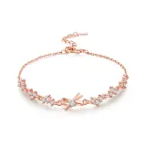 Арочный браслет (розово-золотой)