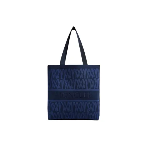Moncler Трикотажная ткань Тоут Сумка Сумка для покупок Сумка на плечо Сумка Мужская Темно-синий