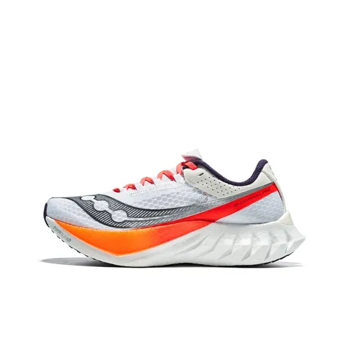 Saucony Endorphin Pro 4 Беговые кроссовки Низкий верх Белый Черный Мужской