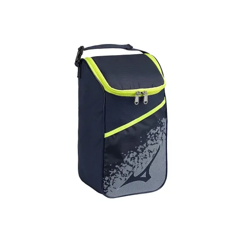 Mizuno Полиэстер Обувная Коробка Сумка Сумка Унисекс Морской Синий и Лайм