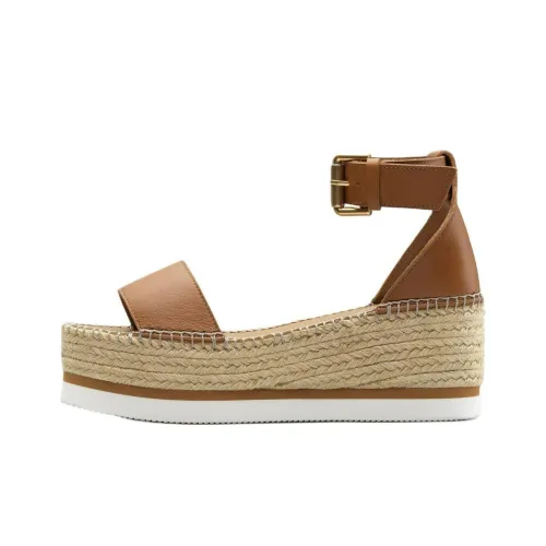 See By Chloe One Ремень Сандалии 6,7 см Женские Коричневый