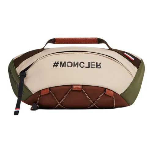 Moncler Ткань Телячья кожа Комбинированный Бананка Мужской Многоцветный