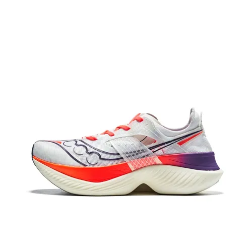 Saucony Endorphin Elite Wing Беговые кроссовки Низкий топ Белый Красный Мужской
