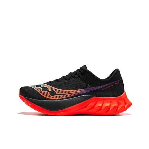 Saucony Endorphin Pro 4 Беговые кроссовки Низкий верх Черный Красный Мужской