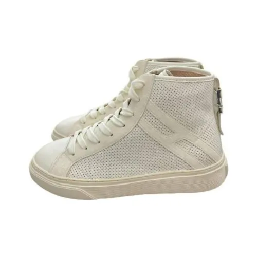 HOGAN H366 Высокие Топы Стильные Скейтбординги Женские Белые