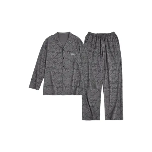 Peninsula City Пижамный комплект Мужской Сонная помощь Серый
