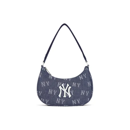 Mlb Base Logo New York Yankees Хлопок Плечевая сумка Сумка Клатч Студенческий рюкзак Унисекс Индиго