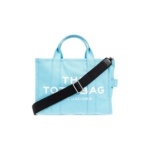 MARC JACOBS Хлопок Canvas Сумка-тоут для покупок Сумка через плечо Портативная холщовая сумка среднего размера Женская Синяя
