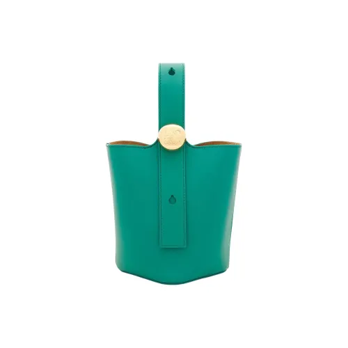 LOEWE Сумка из коровьей кожи ведрообразной формы сумка через плечо мини-сумка женский жадеит зеленый