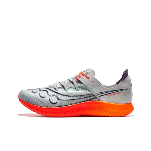 Saucony Амортизация и Дышащие Низкие Кроссовки для Бега Мужские Серые