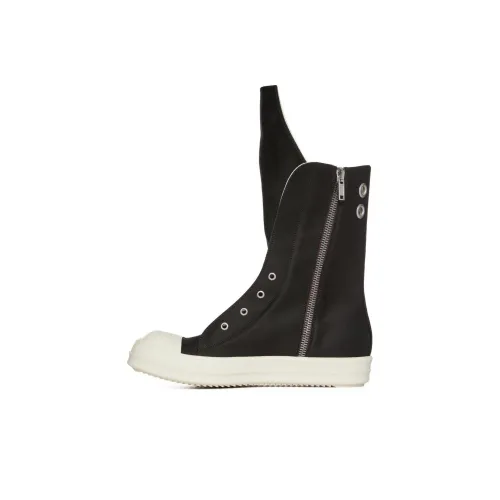Rick Owens DRKSHDW High Top Canvas Shoes Черный/Белый Мужской