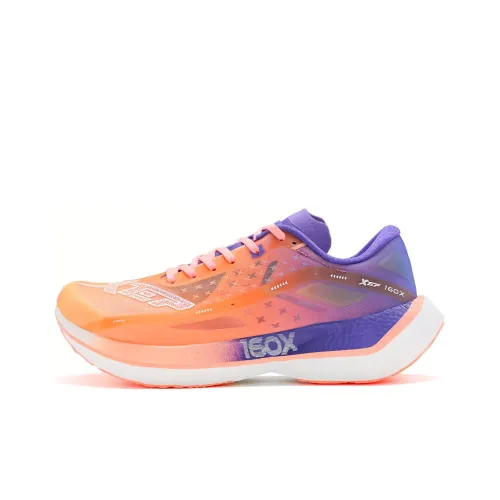 XTEP 160X 2,0 Противоскользящие устойчивые к истиранию низкий топ беговые кроссовки женские оранжево-красные
