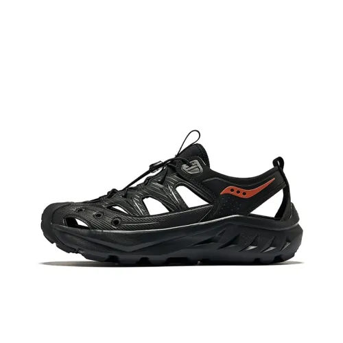 Saucony Cradle Беговые кроссовки Низкий топ Черный Оранжевый Унисекс