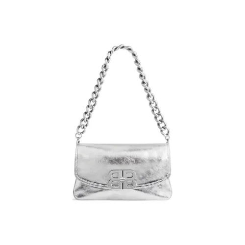 Balenciaga Сумка из коровьей кожи с клапаном сумка через плечо сумка на плечо женская серебряная